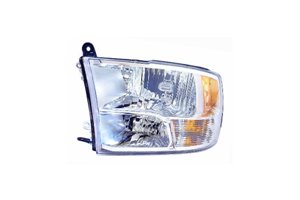 Dodge Ram Pickup 1500 with Quad 09-12 / R2500 Code Lme 10-11 / R3500 Code Lme 10-12 Headlight Assembly TRX / Signal LightT RH USA Passenger Side NSF Headlight Assemblies Depo 334-1126R-AF