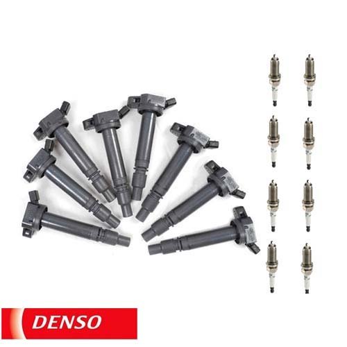 IC196 Denso UF507 9091902250 90919A2003 05-13 Lexus Scion Toyota 8 Ignition Coil + 8 Spark Plug Gs300 Gs350 Gs450h Gx460 Is250 Is350 Ls460 Ls600h Lx570 tC 4runner Camry Fj Cruiser Highlander 05 06 07 08 09 10 11 12 13 Coils Denso IC196
