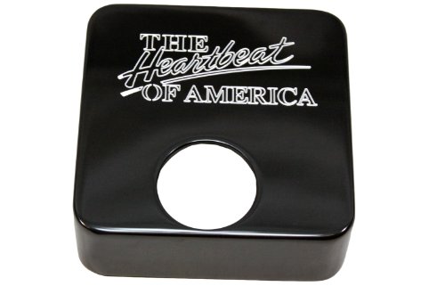 Caps Billet Custom GMBC-128-HEART-BLK