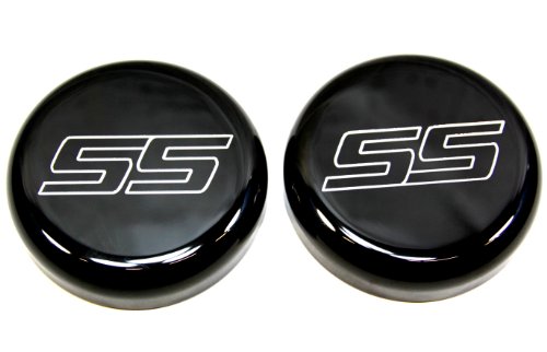 Billet Custom (GMBC-141-SS-BLK) Black Stainless Steel Master Cylinder Cover for Chevrolet Camaro Caps Billet Custom GMBC-141-SS-BLK