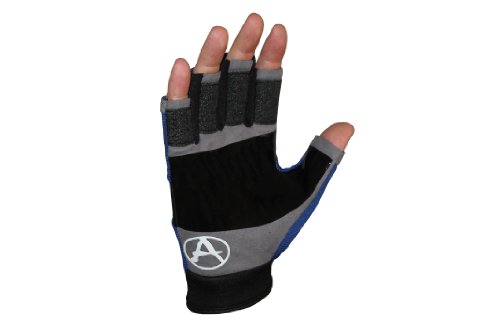Anchor Glove Company FS34BLM Blue Medium 3/4-Finger Flagship Gloves Fishing Gloves Anchor Glove FS34BLM