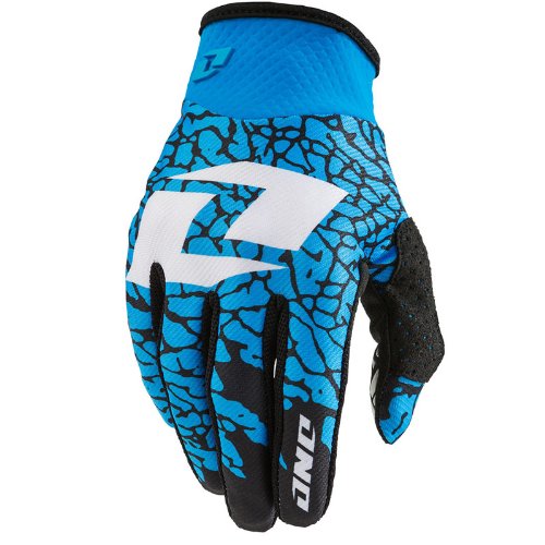 One Industries Zero Tile Gloves (Cyan, Size 9) Gloves One Industries 52067-037-009