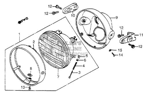 Headlight Bulbs & Assemblies HONDA 33100-MF5-840