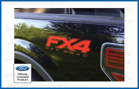 Ford F150 FX4 Off Road Decals Truck Stickers Appearance Package Red -FR (2012, 2013, 2014) Decals Decal Mods FRDF150FX4o1214FR