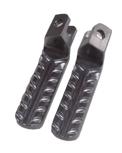 Knight Design 1-3/8 inch Lowered Front Foot Pegs for Kawasaki Concours 14, ZX-14, ZX-14R Models, Sidetrax tread, natural aluminum Foot Pegs Knight Design 141310-1114