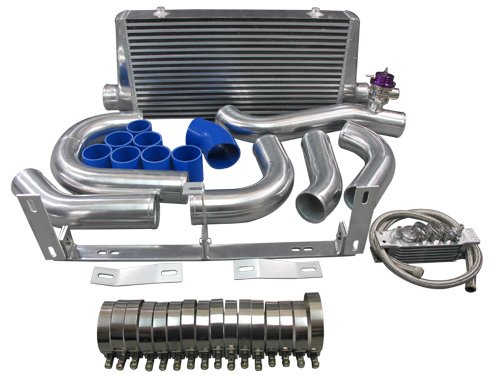 Front Mount Intercooler Kit For 96-04 Ford Mustang 4.6L V8 with Supercharge...