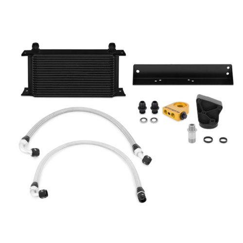 Mishimoto MMOC-GEN6-10TBK Black Thermostatic Oil Cooler Kit for Hyundai Genesis Coupe 3.8L Fans & Parts Mishimoto MMOC-GEN6-10TBK