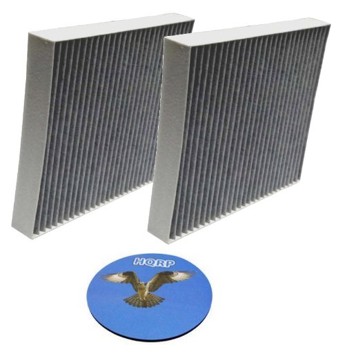 HQRP Set of Two Cabin Air Filters for Mitsubishi Outlander Sport 2011 Activated Charcoal Microfilter plus HQRP Coaster Filters HQRP 887774108081350