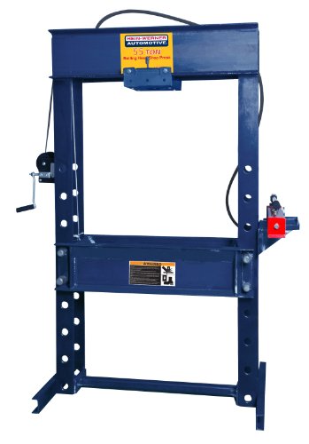 Hein-Werner HW93413 Blue 13 Stroke Rolling Head Shop Press with Air Pump - 55 Ton Capacity Software Hein-Werner HW93413