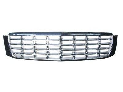 GRILLE Cadillac DeVille CHROME AND UNPAINTED. (WITHOUT MFR MANUFACTURER EMBLEMS / LOGOS. THEY ARE TRADEMARK PROTECTED.) Grilles Headlights Depot DS-3-GM1200411