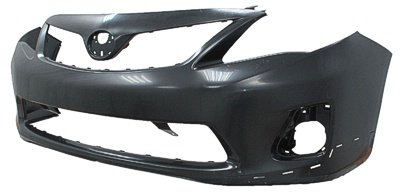 2012 Toyota Corolla Front Bumper Painted 8U6 Tropical Sea Metallic, FOR S/XRS MODELS, EXCEPT JAPAN BUILT Bumpers Online Part Bin