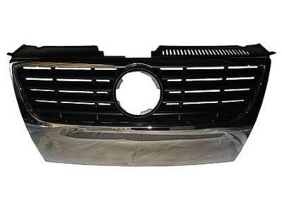 GRILLE Volkswagen Passat WITHOUT PARK ASSIST SENSOR HOLES; WITHOUT CHROME MOLDING STYLE; REQUIRES 130MM EMBLEM. (WITHOUT MFR MANUFACTURER EMBLEMS / LOGOS. THEY ARE TRADEMARK PROTECTED.) Grilles Headlights Depot DS-3-VW1200147
