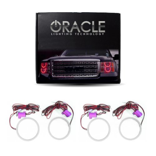 Oracle Lighting CR-3C0510P-R - Chrysler 300C Plasma Halo Headlight Rings - Red Headlight & Tail Light Conversion Kits Oracle Lighting CR-3C0510P-R
