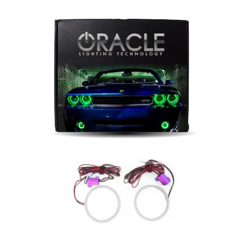 Oracle Lighting DO-CH0510P-G - Dodge Charger Plasma Halo Headlight Rings - Green Headlight & Tail Light Conversion Kits Oracle Lighting DO-CH0510P-G
