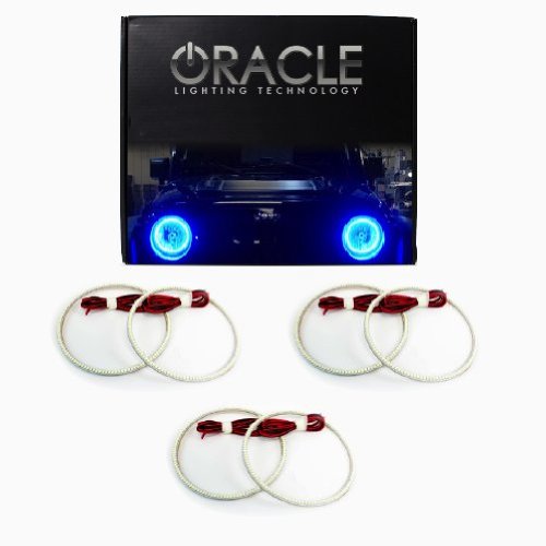Oracle Lighting DO-CH05103-B - Dodge Charger LED Triple Ring Halo Rings - Blue Headlight & Tail Light Conversion Kits Oracle Lighting DO-CH05103-B