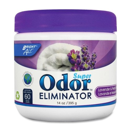 Wholesale CASE of 25 - Bright Air Super Odor Eliminator Air Fresheners-Odor Eliminator, 14 oz., Lavender/Fresh Linen Air Fresheners BRI SPRICHSPR01811PAS