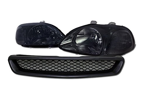 Headlight Assemblies Topline_autopart hldy-civ96-sm+fg-civ96-abs-bk-001