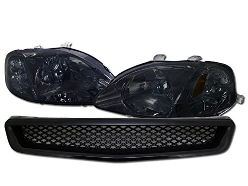 Headlight Assemblies Topline_autopart hldy-civ99-sma+fg-civ99-abs-bk-001