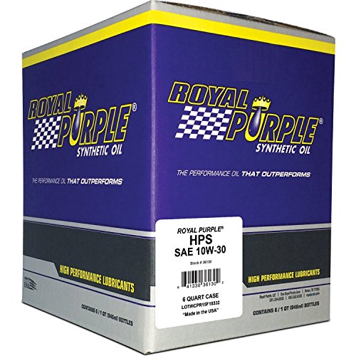 Royal Purple 06130-6PK API-Licensed SAE 10W-30 High Performance Synthetic Motor Oil - 1 qt. (Case of 6) Motor Oils Royal Purple 06130-6PK