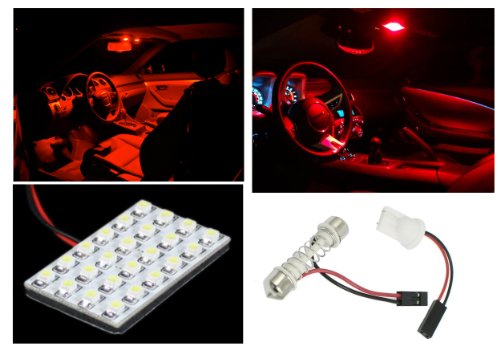 Interior & Convenience Bulbs IG Tuning IGT-24LED-PANEL-RED