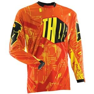 Thor Motocross 2014 Flux Block Jersey - Yellow (Medium 2910-2802) Jerseys Thor Thor-2910-2801-MX