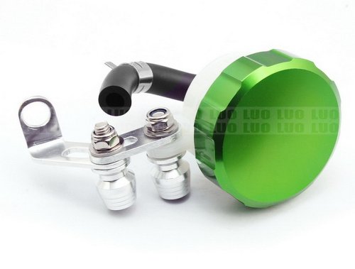 Motorcycle Racing CNC Billet Green Front Brake Clutch Tank Master Cylinder Fluid Oil Reservoir For KAWASAKI ZX1400 ZX14R ZZR1400 2006-2012 Fluid Reservoirs LUO LUOO-MOTO-799-100-green