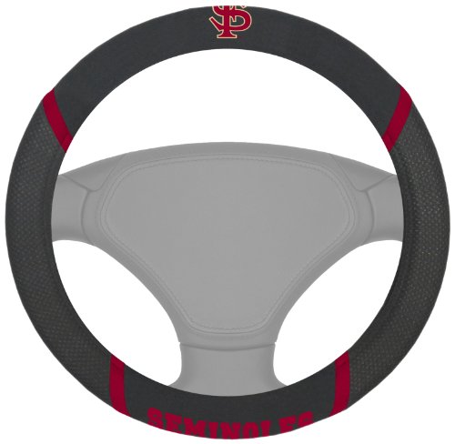 FANMATS NCAA Florida State University Seminoles Polyester Steering Wheel Cover Steering Wheel Covers Fanmats 14858