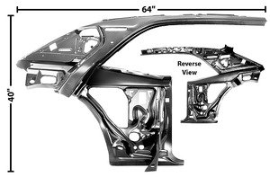 67-69 Camaro Quarter/Door Frame Inner RH Doors Dynacorn RP-1023E