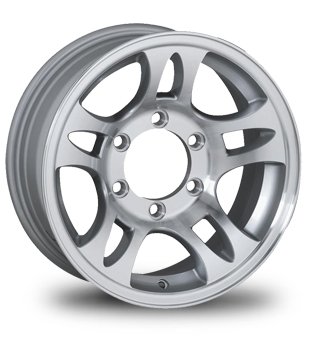 Sendel T03-66866T 16X6 8/6.5 Aluminum T03 Trailer Wheel Trailer Sendel T03-66866T