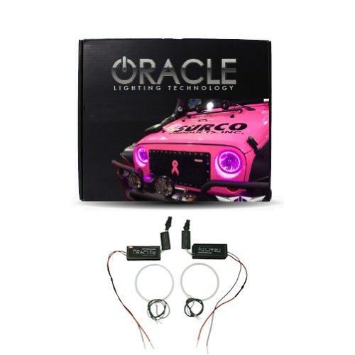 Oracle Lighting CR-3C0510CF-P - Chrysler 300C CCFL Halo Fog Light Rings - Pink Headlight & Tail Light Conversion Kits Oracle Lighting CR-3C0510CF-P