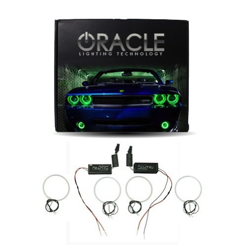 Oracle Lighting MI-LA1112C-G - Mitsubishi Lancer/Evo CCFL Halo Headlight Rings - Green Headlight & Tail Light Conversion Kits Oracle Lighting MI-LA1112C-G
