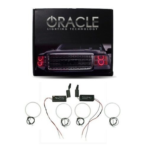 Oracle Lighting DO-RA0205C-R - Dodge Ram CCFL Halo Headlight Rings - Red Headlight & Tail Light Conversion Kits Oracle Lighting DO-RA0205C-R