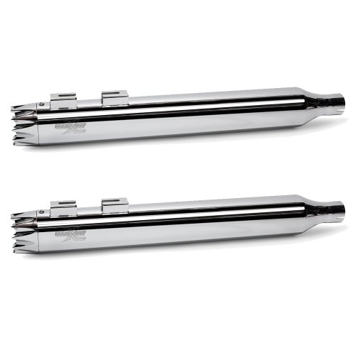 RC Components Chrome Excalibur 4.0 Slip on Mufflers 1995 & Newer Harley-Davidson Touring Models - RCX 4.0 Excalibur Chrome Mufflers RC Components RCX 4.0 Excalibur