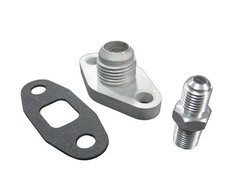 Oil Drain + Feed Flange kit For 86-92 Toyota Supra 7MGTE Single Turbo Connector CXRacing 10532001620