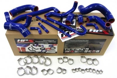 HPS (57-1209-BLUE) Silicone Radiator Hose Kit for BMW Radiator HPS 57-1209-BLUE