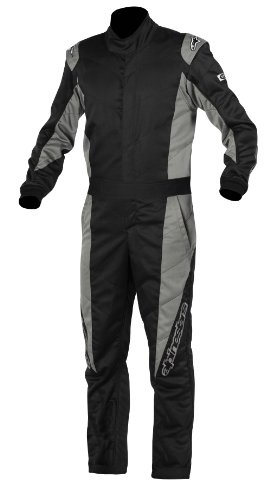 Alpinestars (335510-111-46) Black/Gray Size-46 GP-T Suit Racing Apparel Alpinestars 335510-111-46