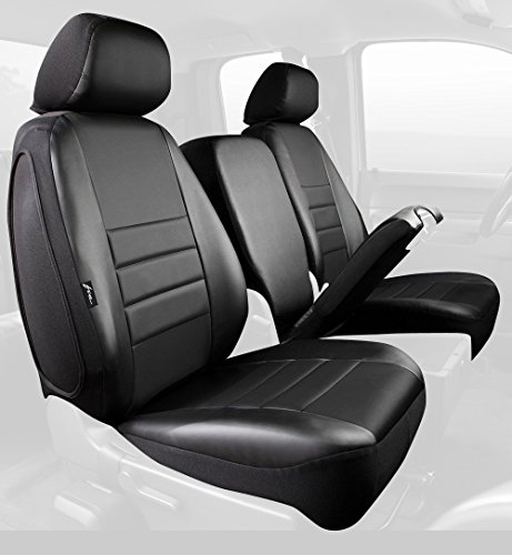Fia Front 40/20/40 Split Custom Fit Seat Cover - Leatherette (Solid Black) Accessories FIA SL68-30 BLK/BLK
