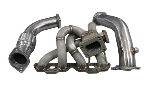 Top Mount Turbo Manifold and Downpipe Kit Datsun 510 SR20DET Engine Swap Bolts to T04E turbo Manifolds CXRacing 10272004590