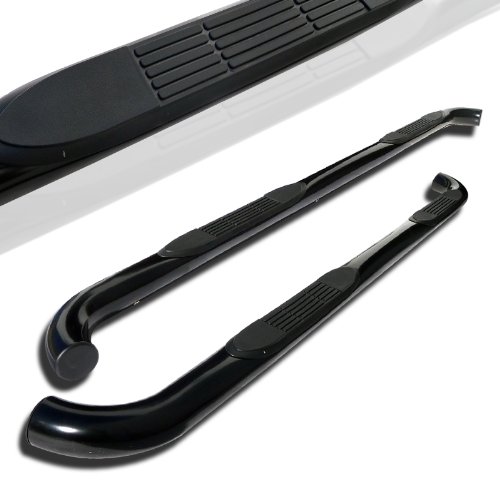 Spec-D Tuning SSB3-RGL05BK-WB Honda Ridgeline Black 3 Nerf Side Step Bars Running Boards Running Boards Spec-D Tuning SSB3-RGL05BK-WB