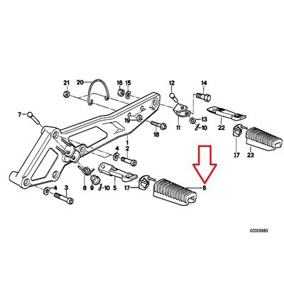 Foot Pegs BMW 46 71 1 454 887