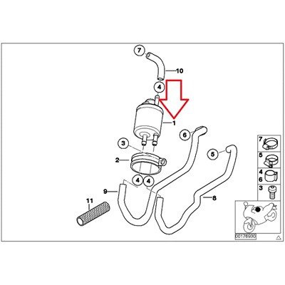 Fuel System BMW 13 53 7 669 776