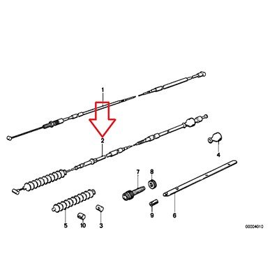 Clutch Cables & Lines BMW 32 73 2 324 960