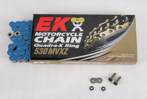 Ek 530mvxz-120/r 530x120 mvxz x-ring chain (red ) (530MVXZ-120/R) Master Links EK Motorcycle Chain 530MVXZ-120/R