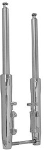 Kit with Duece style fender mounts Chrome Plated, Smooth Finish -2 US Length, Dual Brake Mount -by-V-FACTOR Chrome Polishes V-Factor 36783