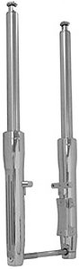 Kit with Duece style fender mounts Chrome Plated, Ball Milled Finish +2 OS Length, Single Brake Mount -by-V-FACTOR Chrome Polishes V-Factor 36792