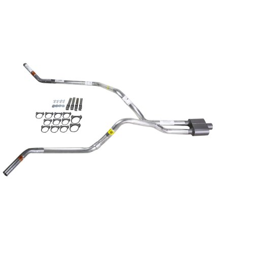 Truck Exhaust Kits - DIY dual exhaust system 2.25 pipe 1 chamber muffler Corner exit Pipes Truck Exhaust Kits GF889514WFS1NT00452