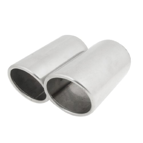 0.29 Inlet Dia Rolled Edge Metal Exhaust Pipe Muffler Tip for Car Mufflers Amico Amico