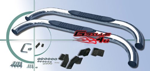 98-01 Ram 1500/98-02 2500/3500 Quad Cab S/S Side Step Nerf Bars Running Boards Body APS NB-D3046S