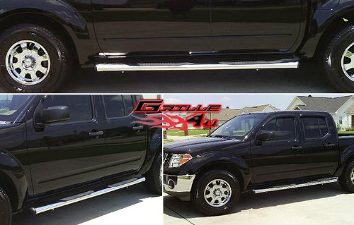 05-11 2011 Nissan Frontier Crew Cab 4''S/S Side Step Nerf Step Side Bars Running Boards APS NB-N4095L
