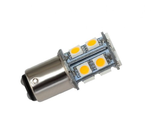 GRV Ba15D 1142 1076 1176 High Bright Car LED Bulb 13-5050SMD AC/DC12V 24V Warm White Pack of 10 Marker Lights GRV WBD-131